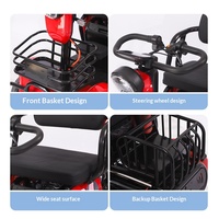 Nouveau Quadricycle Électrique Style Loisirs pour Personnes Âgées et Enfants Handicapés - Vélo d'Assistance à Propulsion Électrique avec Moteur 650W