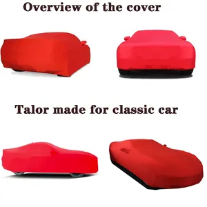 Lavable Anti-rides Logo personnalisé anti-poussière couverture de voiture complète doux extensible élastique intérieur bâche de voiture