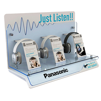 Écouteurs personnalisés Compteur d'enregistrement Écouteurs Affichage Magasin de détail Présentoirs Acrylique Supports Haut-parleur Casque Présentoir
