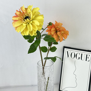 Fleurs artificielles en soie Meiyu Craft, chrysanthème simple, décoration d'intérieur, accessoire de photographie de mariage - Product Image 3