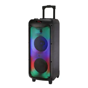 GY5050 speaker besar luar ruangan dj pesta bosinas amplificada profesional dual 8 inch karaoke speaker dengan mikrofon nirkabel