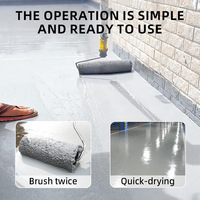 Peinture époxy à séchage rapide pour sols, revêtement imperméable et résistant aux taches pour sols en béton et ciment d'intérieur