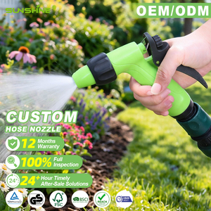 Pistola de Riego Ergonómica SUNSHINE de ABS para Jardín, Boquilla de Agua Ajustable de Alta Presión, Riego de Plantas y Césped, Limpieza, Proveedor OEM - Product Image 1