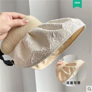Gorra de doble cara con visera de burbujas, sombrero de protección solar de ala ancha, visera de verano transpirable para mujeres adultas - Product Image 4