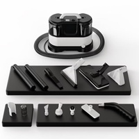 Nettoyeur Vapeur Électrique Multifonction pour Tapis et Tissus d'Ameublement, Vapeur Chaude 160°C, Aspiration 15 kPa, Double Réservoir, Portable Humide/Sec pour Hôtels