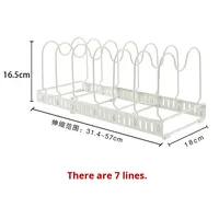 Étagère de rangement de cuisine multi-niveaux réglable de haute qualité en métal pour ustensiles, planches à découper, couvercles de casseroles et vaisselle