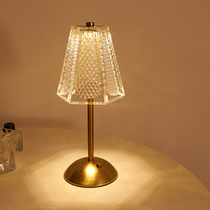 ポータブルコードレスクリスタルローズLEDテーブルランプモダンフレキシブルシンプル充電式デスク照明 - Product Image 5