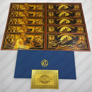 Carte <span class=keywords><strong>film</strong></span> RTS Titanic plaquée or 24k carte de collection en pvc pour les fans - Product Image 5