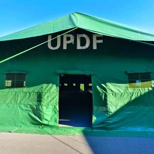 Mejor Carpa Impermeable de Lona Ripstop Verde Militar de Una Habitación, Doble Capa, para 100 Personas, Cuatro Estaciones, Ideal para África, Uganda - Product Image 1