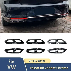 StarNav สำหรับรุ่น B8 Variant Chrome ปี 2015 2016 2017 2019 ท่อไอเสียภายนอกแบบสี่ช่อง อุปกรณ์ตกแต่งรถยนต์ อะไหล่ตกแต่งโครเมียม - Product Image 6