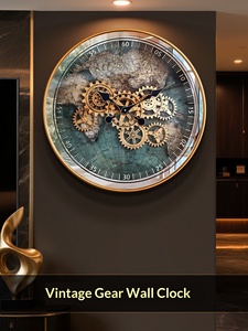 <span class=keywords><strong>Orologio</strong></span> <span class=keywords><strong>da</strong></span> Parete Creativo Retrò Americano per Soggiorno, Novità 2025, <span class=keywords><strong>Orologio</strong></span> Meccanico Vintage di Alta Gamma <span class=keywords><strong>con</strong></span> <span class=keywords><strong>Ingranaggi</strong></span> Visibili - Product Image 1