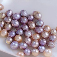 Perles de culture d'eau douce baroques Edison de 10-11 mm, couleur violet et rose, texturées, en vrac, pour la fabrication de bijoux DIY, directement de l'usine
