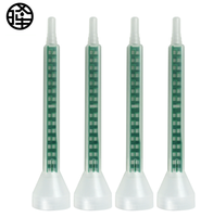 Buse mélangeuse statique verte à connexion baïonnette, tube de mélange 16/24 éléments pour résine époxy bi-composant 50 ml, colle AB