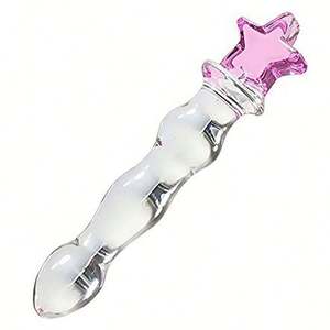Kostenlose individuelle Schachtel - Schlussverkauf durchsichtige riesige Frauenmuschi masturbieren vibrierendes Glas Tierreiz dildo - Product Image 4