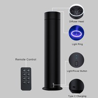 Diffuseur d'aromathérapie intelligent professionnel en aluminium, à LED, contrôlé par application, rechargeable, pour la maison, électrique, version française, en promotion