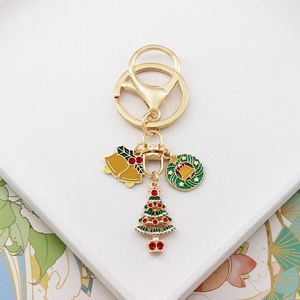 Creative Gifts Merry Christmas Keychain Santa Snowflake Christmas <b>Tree</b> Keychain - Product Image 1