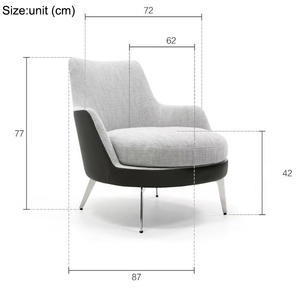 Custom <b>Recliner</b> <b>Armchair</b> Fabric Cowhide Modern Leisure Single Living Room Chairs Home Furniture Apartment Office Hotel Villa - Product Image 6