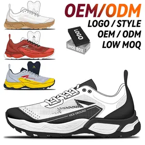 Kick Ground Custom Logo Free Design Brand Retro Tennis Running Casual Walking Style Custom Men Shoes