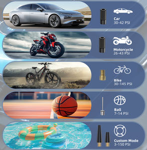 4000mah 150PSI Portable lumière LED arrêt automatique pompe à <span class=keywords><strong>compresseur</strong></span> <span class=keywords><strong>d</strong></span>'<span class=keywords><strong>air</strong></span> manomètre numérique gonfleur de pneu en plastique pour pneus de voiture - Product Image 5