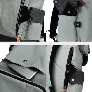 Sac à dos de voyage pour ordinateur portable pour homme de haute qualité, personnalisé, pour l'université, l'école, fermeture éclair, polyester, cadre interne, style tendance - Vente en gros - Product Image 3