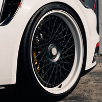 Jantes en alliage forgées sur mesure PCD5x130 5x112 18 19 20 21 22 Noir Mesh pour Porsche Taycan 911 GT3 Cayenne