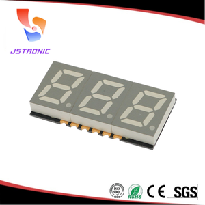 Jstronic จอแสดงผล FND <span class=keywords><strong>7</strong></span>ส่วนขนาดเล็กสามหลัก0.39นิ้ว3หลักเจ็ดส่วนจอแสดงผล LED 0.39" - Product Image 1