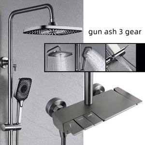 ชุดหัวฝักบัวกุญแจเปียโนทองแดงอุปกรณ์ห้องน้ำก๊อกน้ำฝักบัวอ่างอาบน้ำในห้องน้ำ - Product Image 4