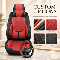 Housses de siège auto en cuir respirant de luxe Sharp Drive, ensemble complet 14 pièces, toutes saisons, style professionnel, 5% VLT, ajustement universel Peugeot