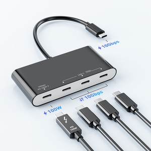 Hub USB C <span class=keywords><strong>4</strong></span> ports USB 3.2 Gen 2 10 Gbps, adaptateur multiport avec charge rapide PD 100W pour MacBook Pro et ordinateur portable - Product Image 4
