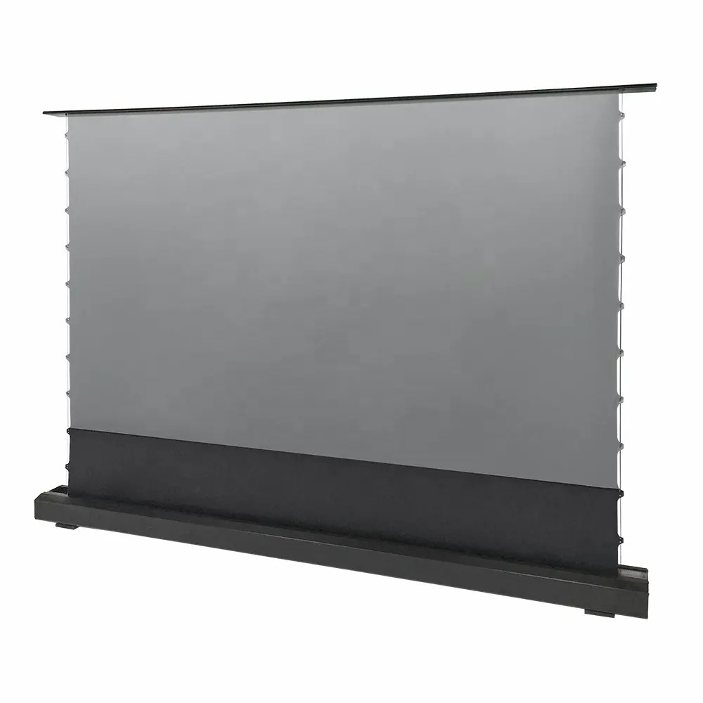 120" Motorized ALR Floor Rising Projector Screen for Ultra Short Throw Projector, Floor Stand Screen for Home Theater