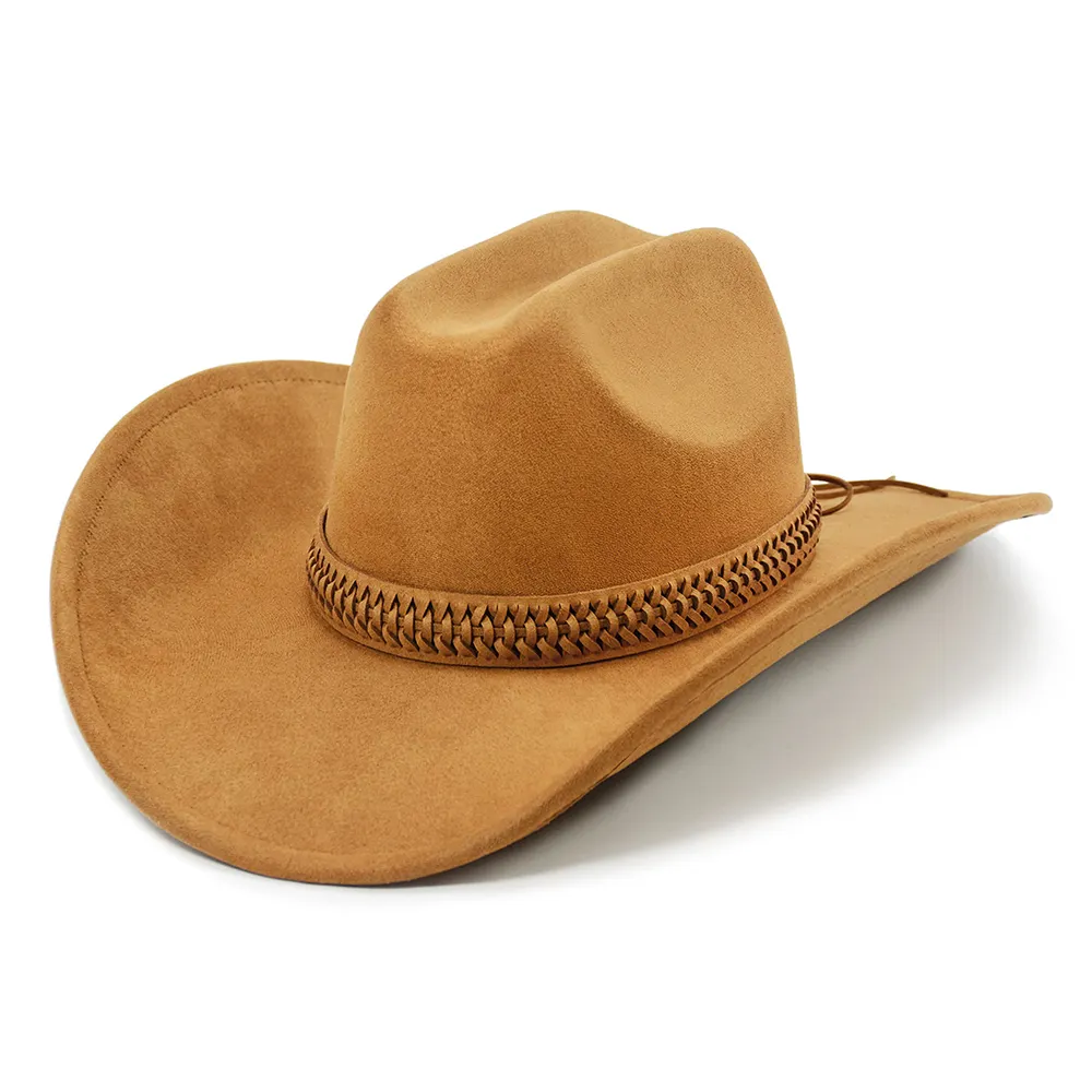 Groothandel Custom Bulk Cowboy Hoed Custom Mannen Effen Vilt Western Cowboy Hoeden Voor Vrouwen En Mannen