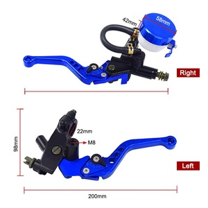 Hot Selling Motorcycle Controls Hydraulic <b>Brake</b> and Clutch Lever Master <b>Cylinder</b> Handlebar - Product Image 2