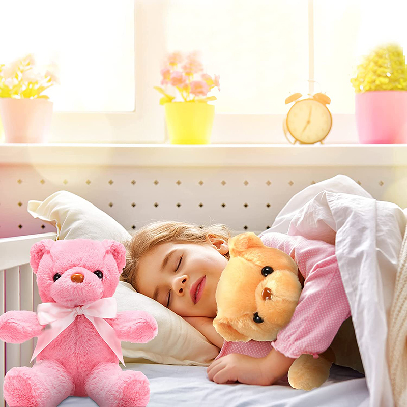 wholesale customize multi color teddy bear with bowknot plush toys peluche teddy bear stuffed toy for gift