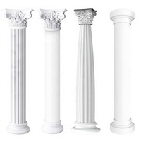 Colonnes de construction intérieures et extérieures de style moderne, élégantes piliers creux pour la maison, modèles pour application en hall