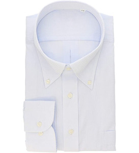 Áo Sơ Mi Nam Dài Tay Cổ Cài Khuy, Mềm Mại, Chống Nhăn, Ngoại Cỡ, 100% Cotton - Product Image 1