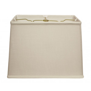 HMS 18 \ "paralume rettangolare in lino bianco sporco per uso domestico interno moderno tessuto rustico minimalista moderno in PVC - Product Image 1