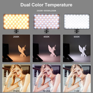 Có thể sạc lại 140 RGB LED bảng điều chỉnh đèn nhựa máy ảnh ánh sáng cho điện thoại nhiếp ảnh & video ghi âm - Product Image 4
