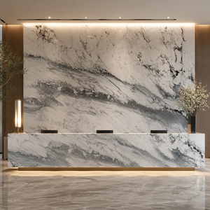 Mugla White Marble Slabs Big Slabs Polished Contemporary Villa Application Calcite Stone Waterproof - Product Image 6