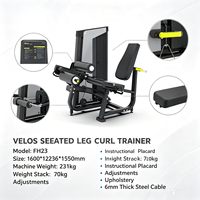 Machine à flexions de jambes portable en métal réglable Velos Commercial, équipement d'entraînement de force de haute qualité, livraison directe d'usine