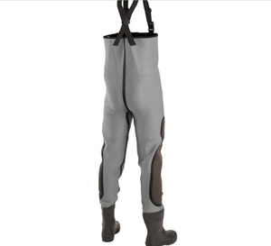 Waders de pêche en néoprène 4 mm 100% imperméables AVEC <span class=keywords><strong>BOTTES</strong></span> EN CAOUTCHOUC Protection de la poitrine Waders de pêche en plein air Waders de pêche à la mouche - Product Image 4
