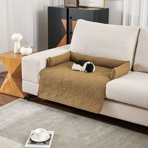Waterproof Pet Mat Square U-Shaped <b>Dog</b> <b>Bed</b> With Pillow <b>For</b> <b>Sofa</b> Car Use - Product Image 3