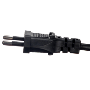 H05vv-f VDE 16A/250V Chất Lượng Cao Cáp Pvc Dây Nguồn Phích Cắm Brazil Có Đầu Tước Cáp Với Phích Cắm Eu Dây Nguồn Màu Đen - Product Image 5