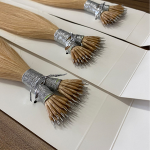 Extensiones de <span class=keywords><strong>Cabello</strong></span> Nano Ring 100% Virgen Remy con Cutícula Alineada de Alta Calidad <span class=keywords><strong>Cabello</strong></span> Europeo Double Drawn Color Claro - Product Image 4