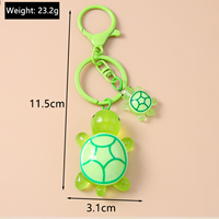 Figurine de tortue miniature en résine, jouet animal marin, breloque de sac, porte-clés tortue de mer pour enfant