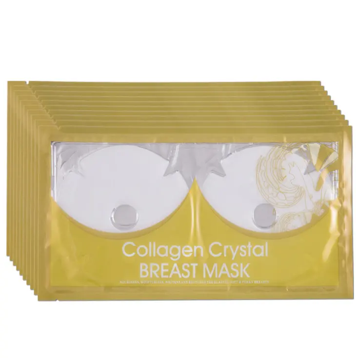 Hot Sale Beauty Hyaluron säure Hydro gel Kollagen straffende Blatt Brust maske