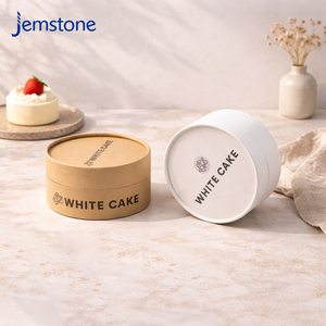 Custom Print Luxury Heat Resistant Cardboard Cylinder Cheesecake <b>Box</b> Food Grade Hot Stamping Baking Pastry Paper Tube <b>Packaging</b> - Product Image 3