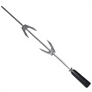 Horquillas de Acero Inoxidable para Asador de Barbacoa, Ajustables, de Doble Punta, con Mango Largo Negro - Product Image 5
