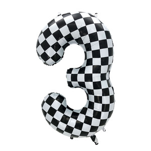 <span class=keywords><strong>Buon</strong></span> <span class=keywords><strong>compleanno</strong></span> con palloncini <span class=keywords><strong>Gif</strong></span> nuovo palloncino a scacchi in bianco e nero da 40 pollici - Product Image 5