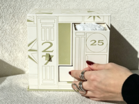 Caja de Perfumes Personalizada para Calendario de Adviento, Caja de Regalo de Cartón con 25 Compartimentos, Estilo Cajón para Maquillaje y Cosméticos, Caja de Embalaje para Lápiz Labial