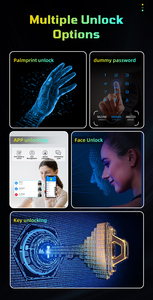 Cerradura Inteligente para Puerta con Reconocimiento Facial 3D Glomarket, Huella Dactilar, Videoportero en la Nube, Soporte Multilingüe, Seguridad para el Hogar con WiFi Tuya - Product Image 6